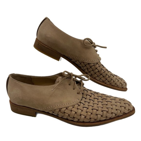 Via Spiga Tan Brogue Flats & Loafers | Made in Italy - Picture 1 of 9